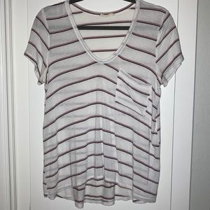 White Striped T-shirt